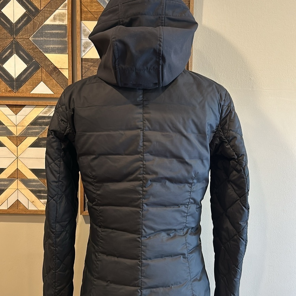 Canada Goose Stellarton Hooded Down Coat Jacket Black XS *As-Is* - Picture 7 of 13